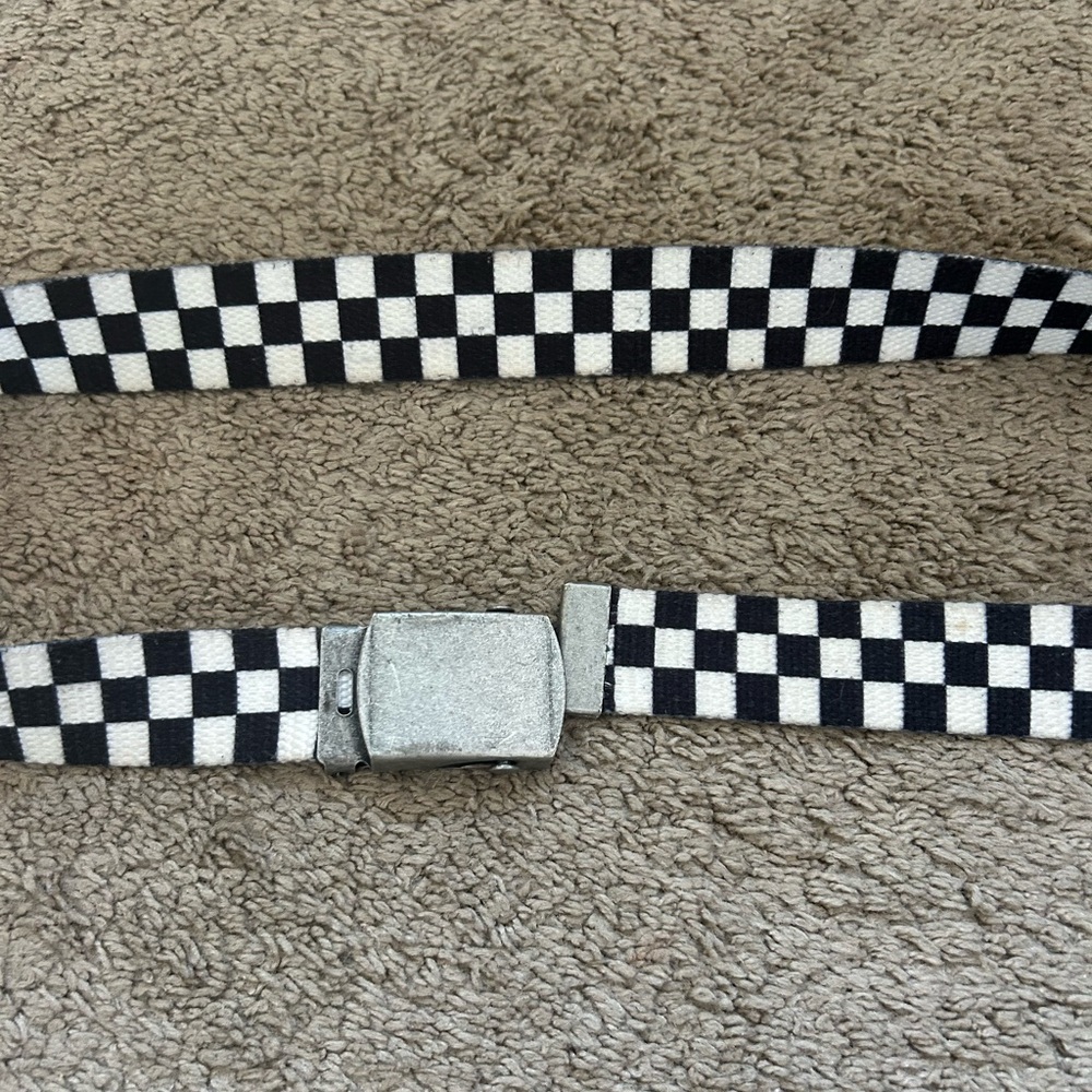 Checkered Black and White Belt